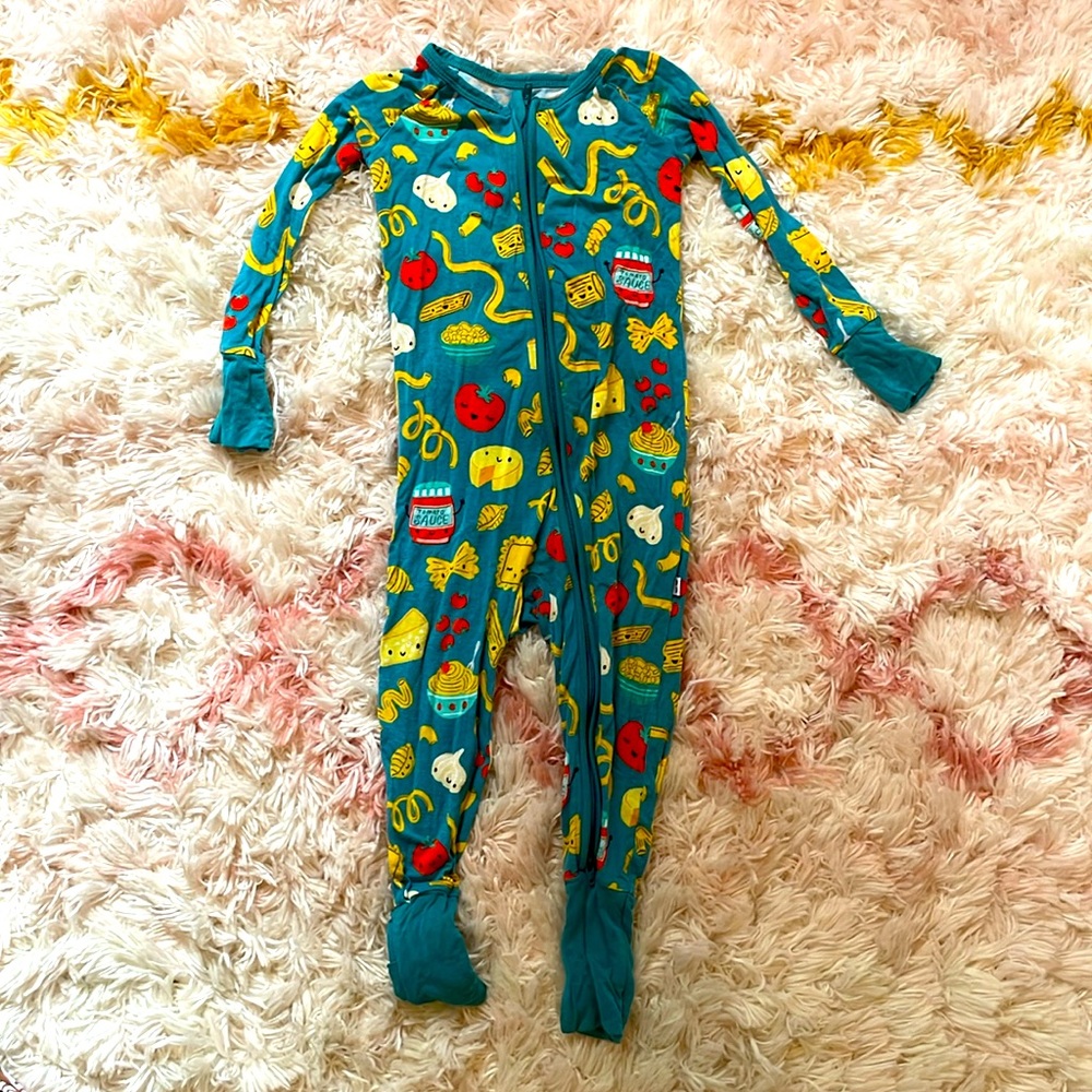 Little Sleepies zippy - 12-18 months Pasta!